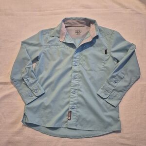 Cabela's boys or girls size XS or  light blue long convertible sleeve shirt VGUC
